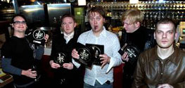 Kent wins 7 Grammi awards 2003. Photo from Aftonbladet.